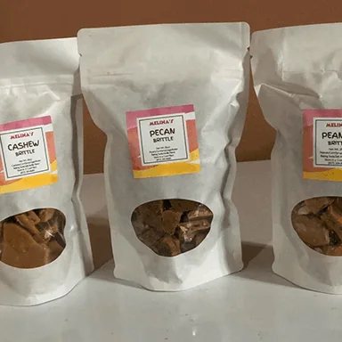 Bags of Melina's handmade brittle